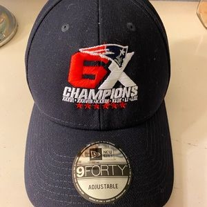 patriots 6x champions hat